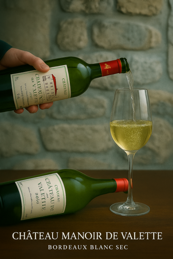 Manoir de Valette – Bordeaux Blanc Sec carton de 6 bouteilles 2018