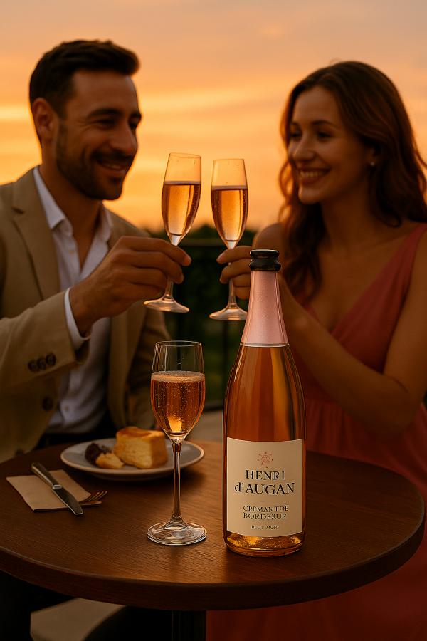 Henri d’Augan – Crémant de Bordeaux Brut Rosé NV Carton de 6 bouteilles