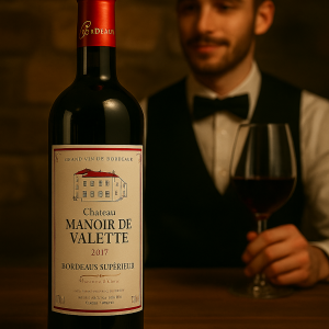 Manoir de Valette Bordeaux supérieur rouge Carton de 6 bouteilles 2018