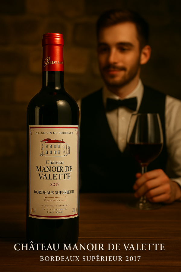 Manoir de Valette Bordeaux supérieur rouge Carton de 6 bouteilles 2018