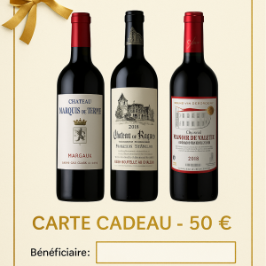 Carte Cadeau – manoir de Valette 50 €